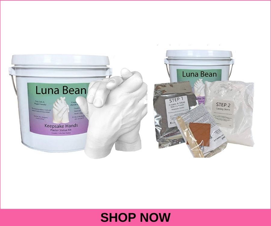 luna bean keepsake hand casting kit