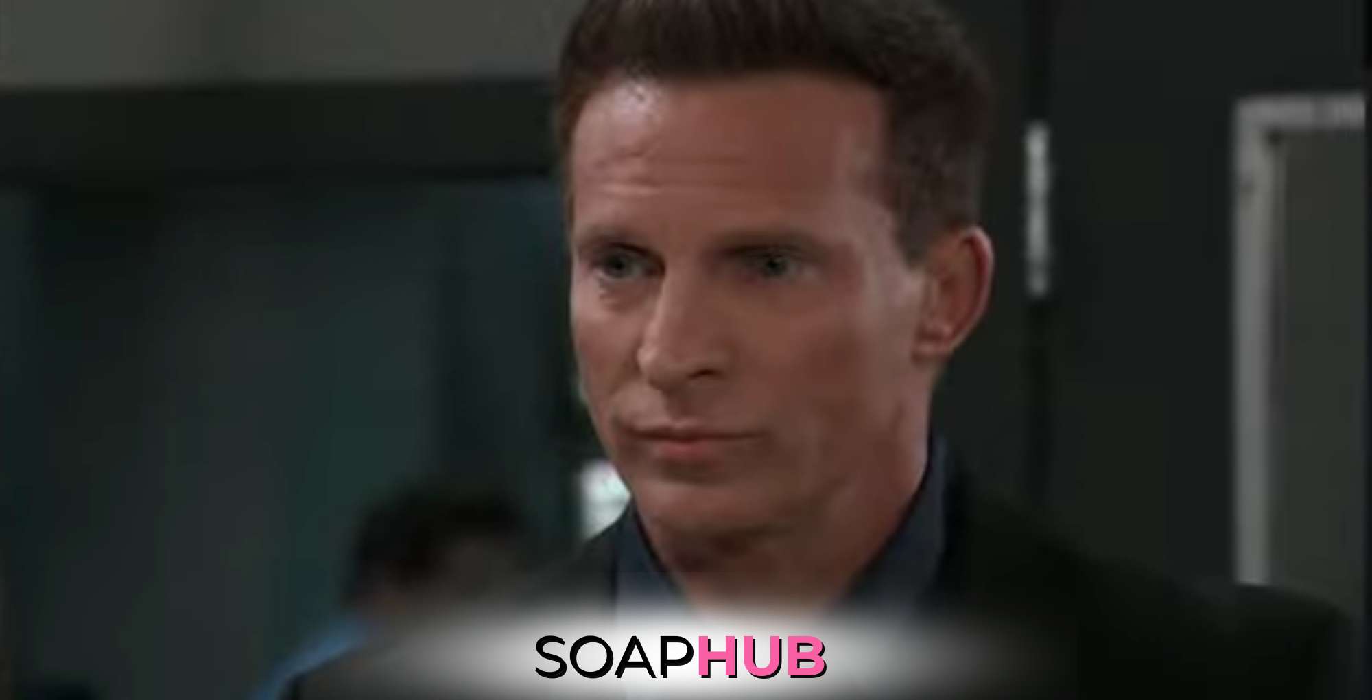 General Hospital's Jason Morgan with the Soap Hub logo.