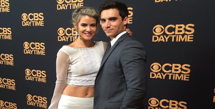 Marco james Marquez and Linsey Godfrey from The Young and the Restless