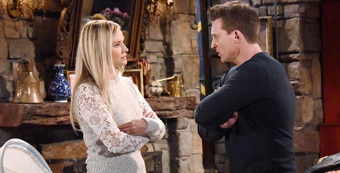 Sharon Case and Steve Burton on The Young and the Restless
