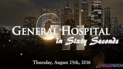 General Hospital 60 second Video Recap: Stunning Events In Port Charles!