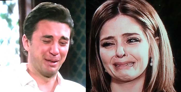 Chad and Theresa do the Ugly Cry on Days of Our Lives