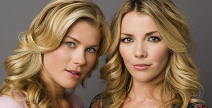 Christie Clark and Alison Sweeney on Days of Our Lives