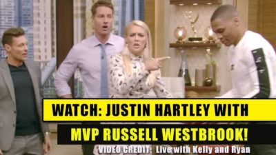 You’ll Never Guess what Justin Hartley Does With MVP Russell Westbrook!