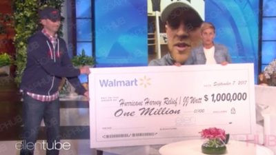 Ellen, Other Celebs Smash Harvey Relief Fund Goals With Massive Donations!