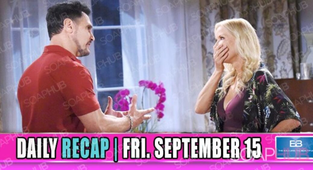 The Bold and the Beautiful (BB) Recap: The Cat Is Out Of The Bag