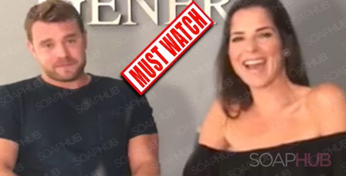 Billy Miller and Kelly Monaco on General Hospital