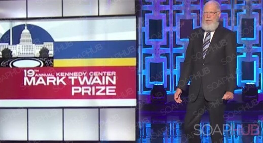 David Letterman Gifted Mark Twain Award For American Humor