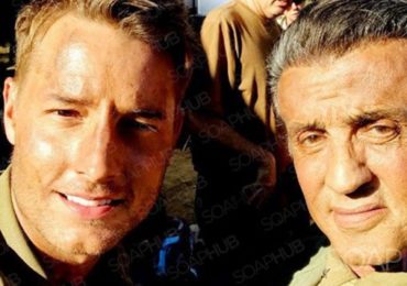Justin Hartley and Sly Stallone on This Is Us