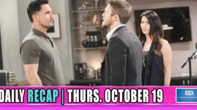 The Bold and the Beautiful Recap (BB): Bill Put Plan B Into Action