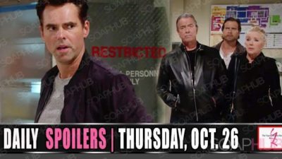 The Young and the Restless Spoilers (YR): Scott Caught, Jack Stuck, Victor Mad!