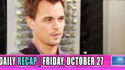 The Bold and the Beautiful Recap (BB): Bill And Wyatt Teamed Up Against Liam