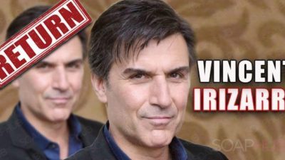 Vincent Irizarry BACK To Days of Our Lives (DOOL)