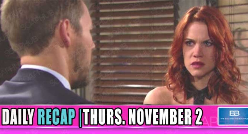 The Bold and the Beautiful Recap (BB): Liam and Sally Put Their Lives In Danger