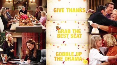 The Young and the Restless (YR) Weekly Spoilers Preview: Happy Turkey Day!