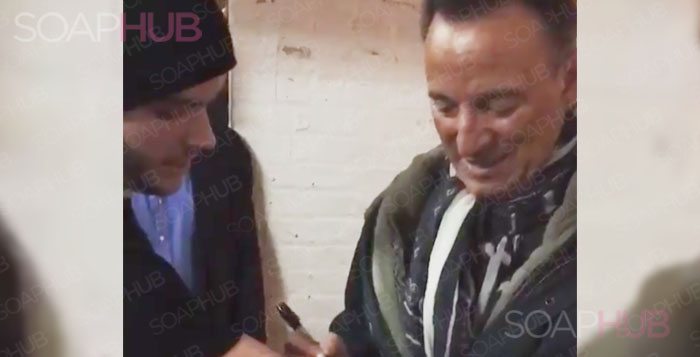 Eddie Alderson and Bruce Springsteen
