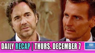 The Bold and the Beautiful Recap (BB): Thorne Stopped Ridge In His Tracks