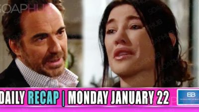 The Bold And The Beautiful Recap (BB): Ridge Vows To Make Bill Suffer