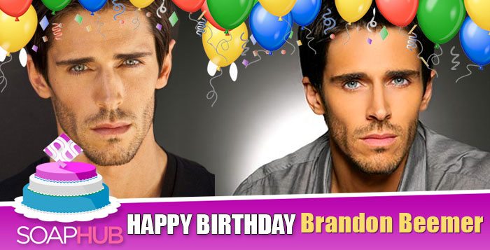 Happy Birthday Brandon Beemer Days of our Lives