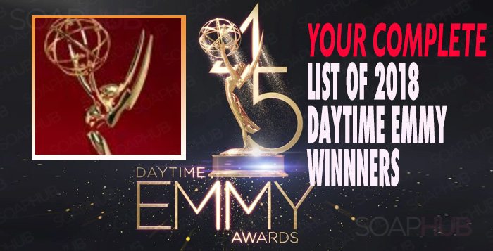 Your 2018 45th Annual Daytime Emmy Award Winners