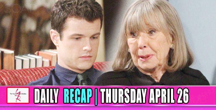 The Young and the Restless Recap Thursday April 26