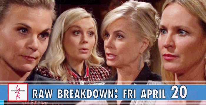 The Young and the Restless Spoilers raw breakdown friday april 20