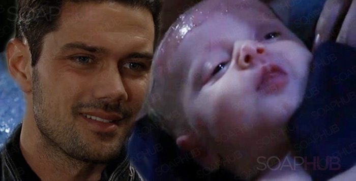 Ryan Paevey and Baby General Hospital