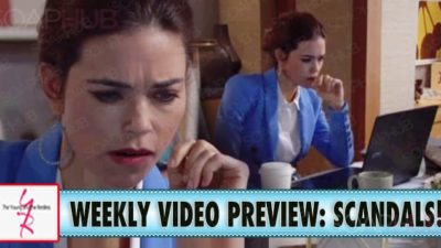 Y&R Official Weekly Preview for June 18- 22: Shocking Hookups and Blackmail?!?