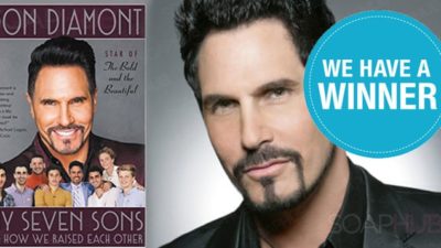 WINNERS Reveal! Are YOU Taking Home of A Signed Copy Of Don Diamont’s Tell-All Memoir?