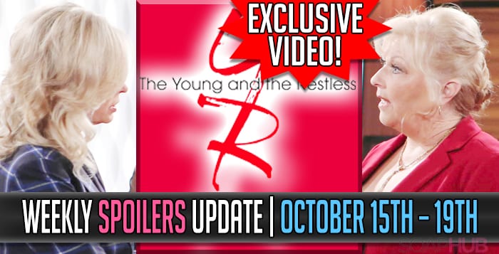 The Young and the Restless Spoilers Weekly Update for October 15-19