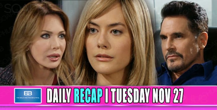 The Bold and the Beautiful spoilers Nov 28