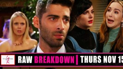 The Young and the Restless Spoilers Raw Breakdown: Thursday, November 15