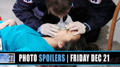 Days of our Lives Spoilers Photos: A Health Scare!