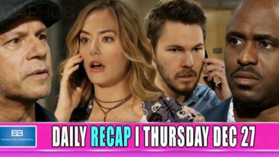 The Bold and the Beautiful Recap: A Vacation Delay and A Shocking Threat