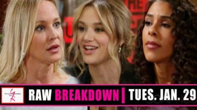 The Young and the Restless Spoilers Raw Breakdown: Tuesday, January 29