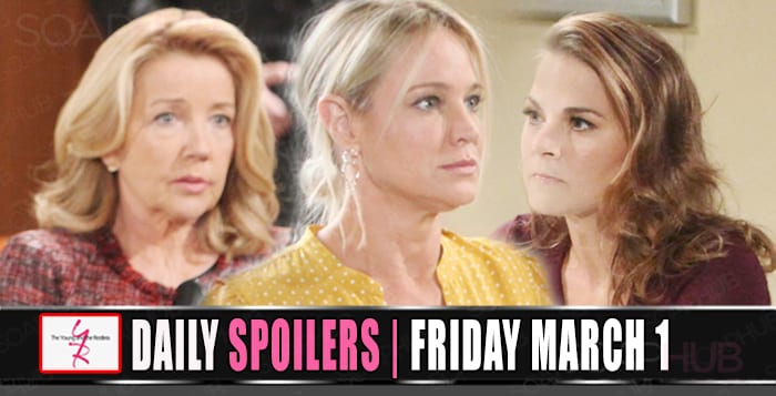 The Young and the Restless Spoilers Friday March 1