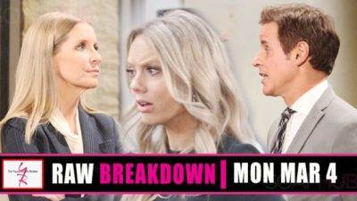 The Young and the Restless Spoilers Raw Breakdown: Monday, March 4