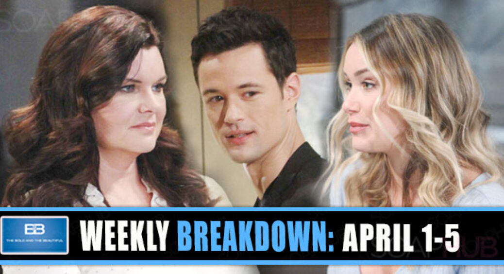 The Bold and the Beautiful Spoilers Weekly Breakdown: April 1-5, 2019