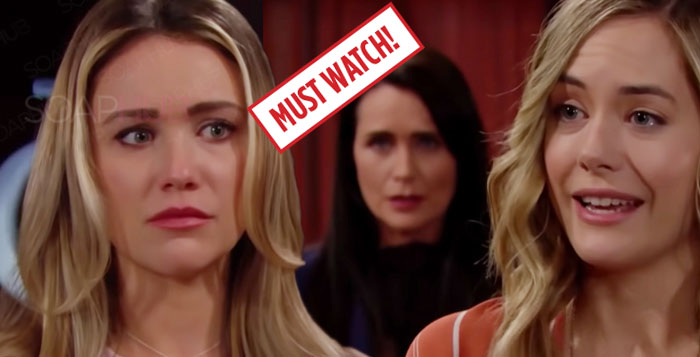 The Bold and the Beautiful Flo, Hope and Quinn April 15, 2019