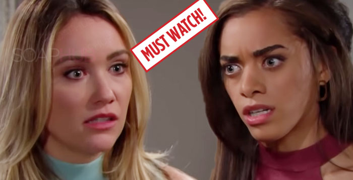 The Bold and the Beautiful Flo and Zoe April 30, 2019