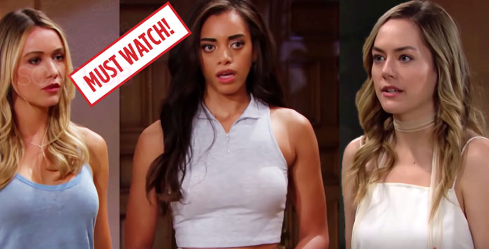 The Bold and the Beautiful Flo, Zoe and Hope May 21, 2019