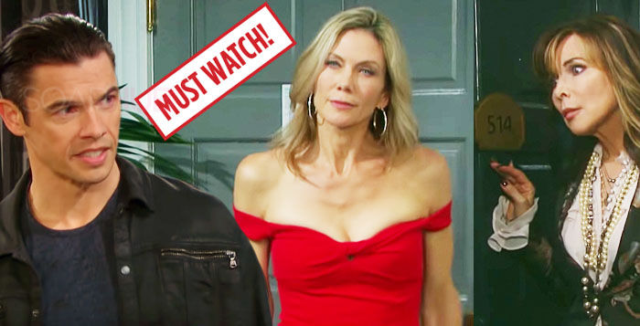 Days of Our Lives Xander, Kristen and Kate July 9, 2019
