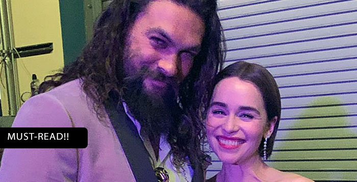Game of Thrones Jason Momoa and Emilia Clarke July 29, 2019