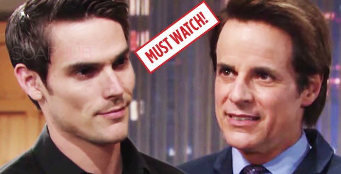 The Young and the Restless Adam and Michael July 29, 2019