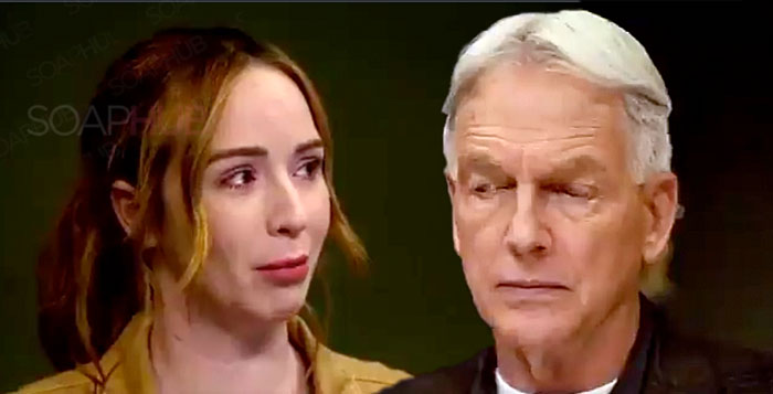 The Young and the Restless Camryn Grimes and NCIS Star Mark Harmon