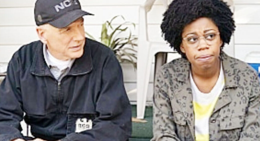 Diona Reasonover Captures Sweet Mark Harmon NCIS Backstage Moment