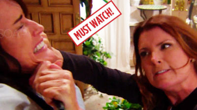 The Bold and the Beautiful Video Replay: Sheila and Quinn Fight