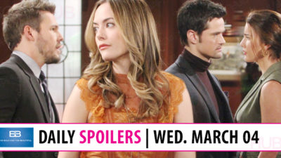 The Bold and the Beautiful Spoilers: Alarm Bells Ring For Steffy