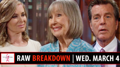 The Young and the Restless Spoilers Raw Breakdown: Dina Visits Jack and Ashley