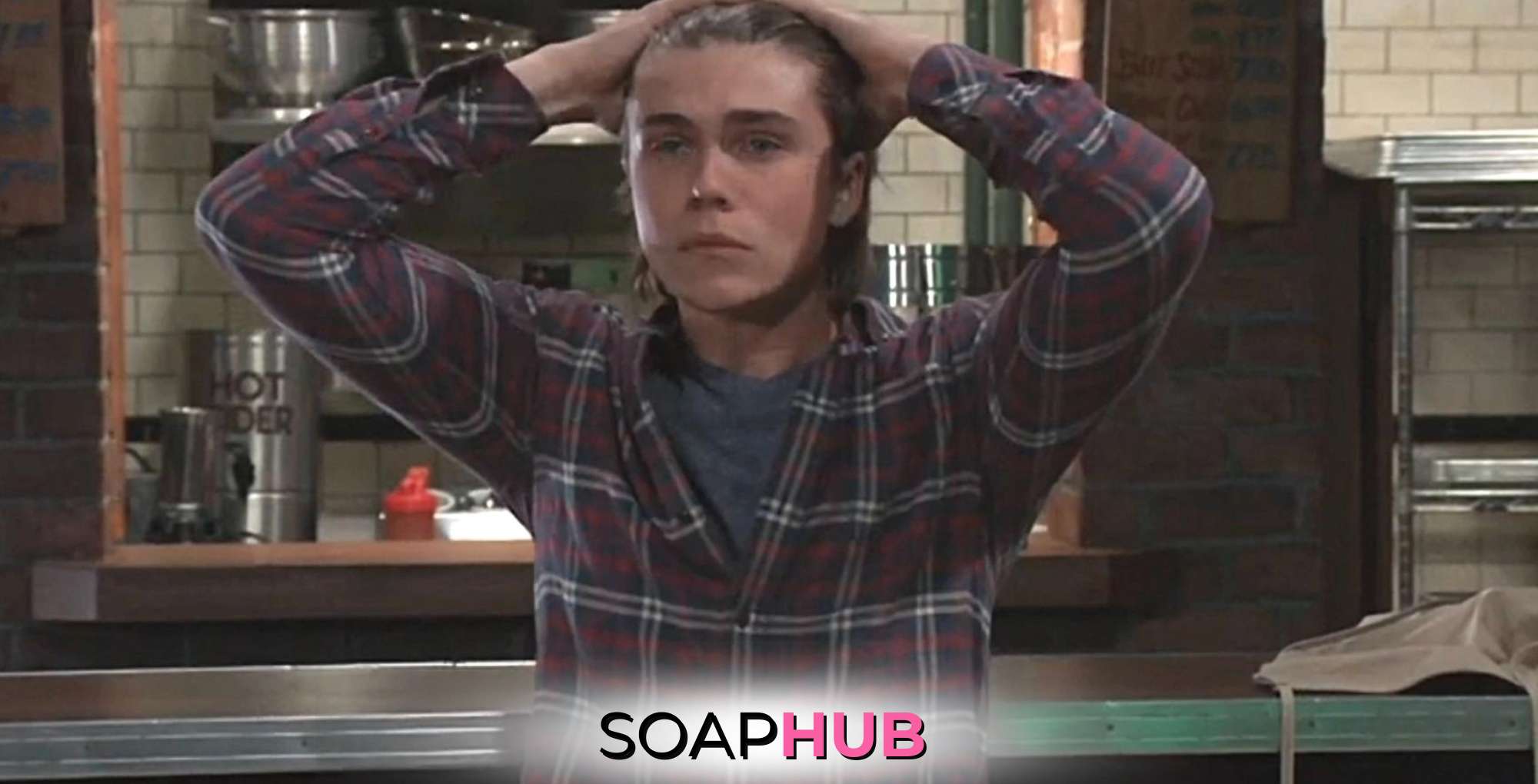 Cameron Webber on General Hospital with the Soap Hub logo.